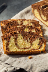 Homemade Sweet Marbled Cake Loaf