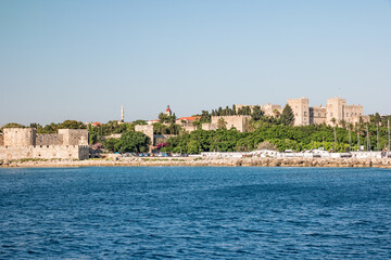 View of Rhodes from the sea, Greece