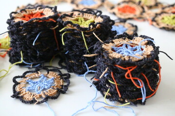 Crochet wool handmade szydełko robótki