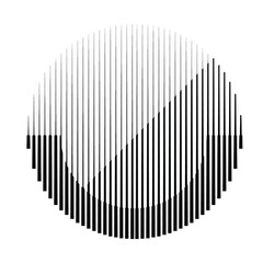 Abstract Hipster Lines Background with geometric circles . Vector Line Design . Poster template . Minimal art .