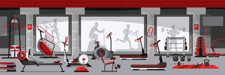 Gym Interior Illustration