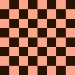 Geometric seamless pattern of a chess board. Empty chess board. Vector illustration.