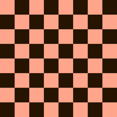 Geometric seamless pattern of a chess board. Empty chess board. Vector illustration.