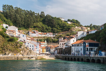 Fototapeta na wymiar View of the small sea town of Cudillero, in Asturias (northern Spain)
