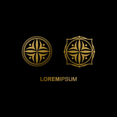 Luxury spiritual logo geometric concept design