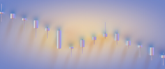 Stock exchange theme background. A descending chart of quotes.