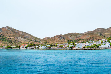 Fototapeta na wymiar The picturesque island of Tilos near Rhodes, part of the Dodecanese island chain, Greece