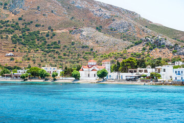 The picturesque island of Tilos near Rhodes, part of the Dodecanese island chain, Greece - 459982163