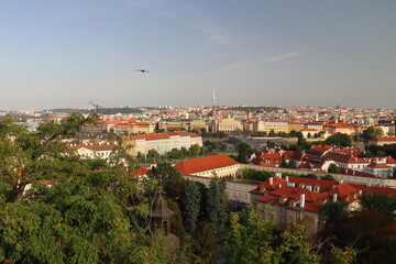 Fototapeta na wymiar view to Prague from above