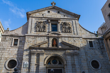 Fototapeta na wymiar Church of the Annunciation in the city of Santander in Cantabria, Spain 