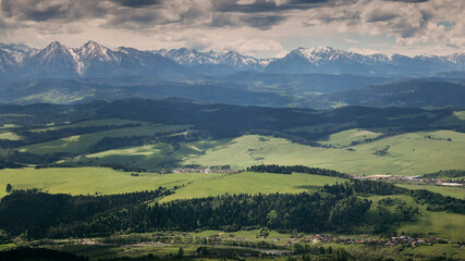 View from "Trzy Korony" peak (Pieniny) for Tatra (Tatry) mountains in Poland.  © marekfromrzeszow