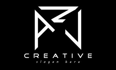 geometric monogram letters ANL logo design vector, business logo, icon shape logo, rectangle squire polygon letters modern unique minimalist creative logo design, vector template