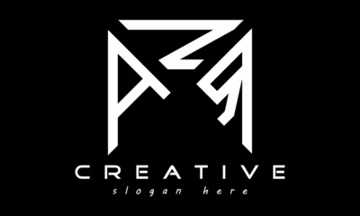 geometric monogram letters ANR logo design vector, business logo, icon shape logo, rectangle squire polygon letters modern unique minimalist creative logo design, vector template