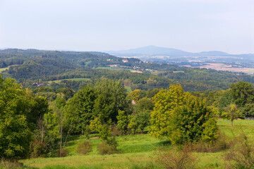 Fototapeta na wymiar Colorful autumn Landscape in Bohemian Paradise, Czech Republic