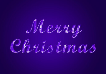 Fondo de felicitación de navidad morado brillante.