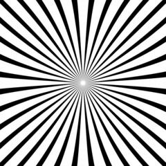 Obraz premium Pattern with optical illusion. Black and white design. Abstract striped background. Abstract 3D geometrical background. Vector illustration kaleidoscope.