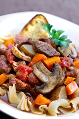 Sous Vide Beef Goulash with Vegetables
