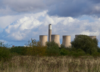 Fototapeta na wymiar Ratcliffe on Soar coal fired power station in the East Midland, UK