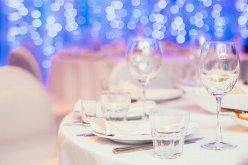 table setting for a dinner