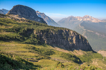 Highline Trail Scenic Views from Haystack Butte, Glacier National Park, Montana