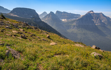 Highline Trail Scenic Views from Haystack Butte, Glacier National Park, Montana