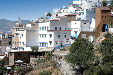 Fototapeta na wymiar Chefchaouen Blue City in northern Morocco north west Africa