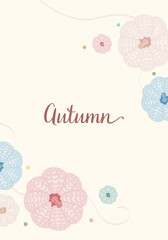 Obraz premium Autumn pumpkin wreath