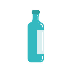glass bottle flat icon