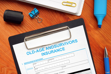  OLD-AGE ANDSURVIVORS INSURANCE phrase on the business paper