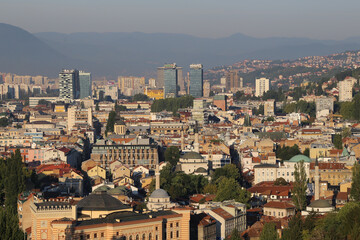view of the city Sarajevo, Bosnia and Herzegovina