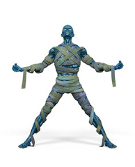 mummy got the power on white background