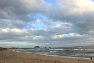 Fototapeta na wymiar 瀬戸内海の景色！海とソラと雲模様