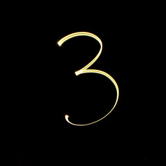 Light painted Letters