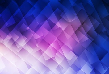 Obraz premium Dark Pink, Blue vector layout with lines, rectangles.