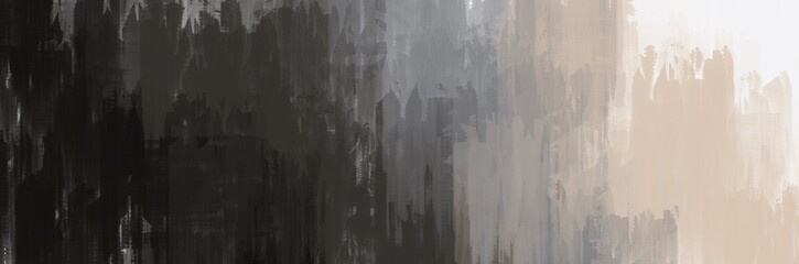 Abstract painting art with brown gradient and white paint brush for presentation, website background, halloween poster, wall decoration, or t-shirt design.