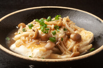 豆腐のきのこあん