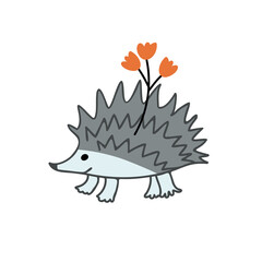 Cute vector hedgehog