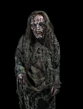 Swamp Zombie on black background 1