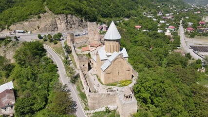 Fototapeta na wymiar Georgia Tibilisi Aanuri Kazbegi Gudauri Magical Castles