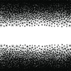 Black spiders background. Vector illustration.