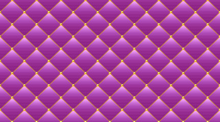 Obraz premium Pink luxury background with golden chains and beads. Vector illustration.