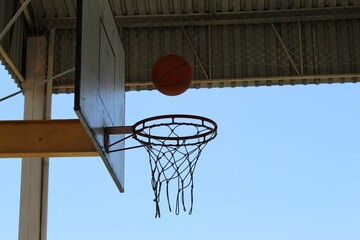 basketball hoop and net