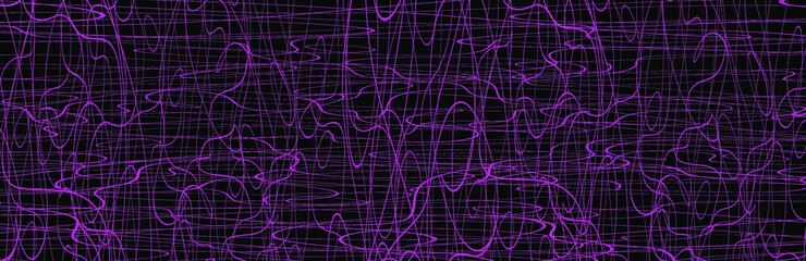 Pink chaotic lines background. Hand drawn lines. Vector illustration.