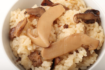 松茸ご飯　おこわ