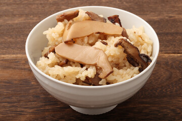 松茸ご飯　おこわ