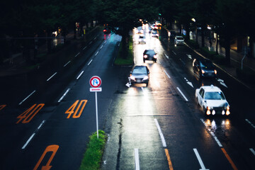 都市の道路 交通イメージ