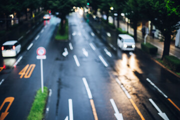 都市の道路 交通イメージ