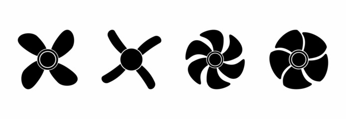 propeller icon set, propeller vector set symbol