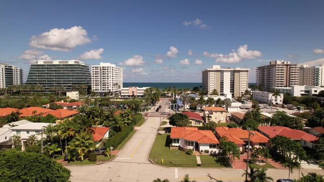Aerial footage Surfside Miami Beach FL 5k