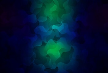 Dark Blue, Green vector low poly texture.